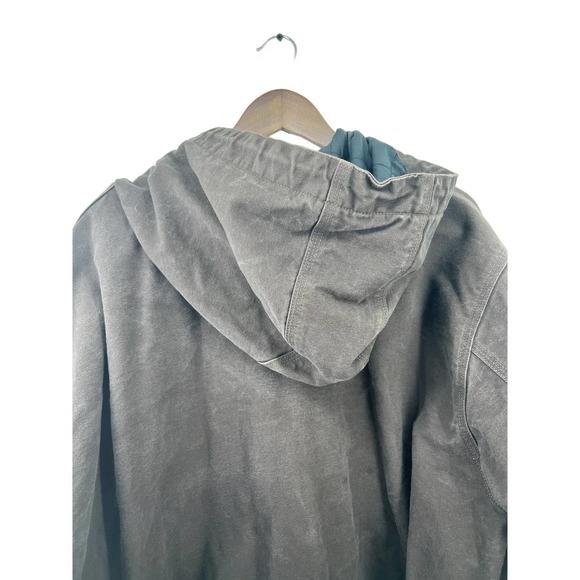 Carhartt Brown Canvas Jacket Coat Washed Duck Insulated Lined Men's Size XXL - Picture 11 of 11